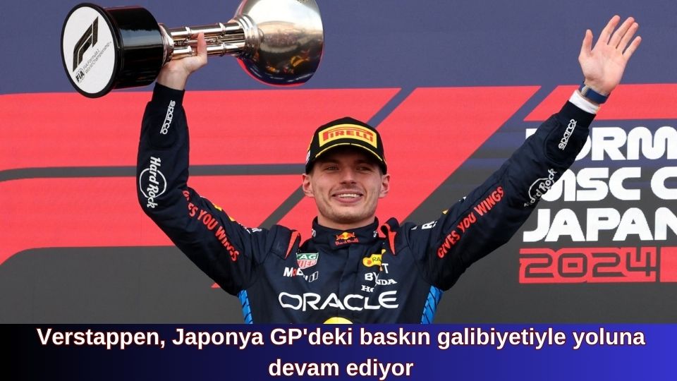 Max Verstappen, Formula 1’deki üstünlüğünü Japonya Grand Prix’sindeki zaferiyle bir