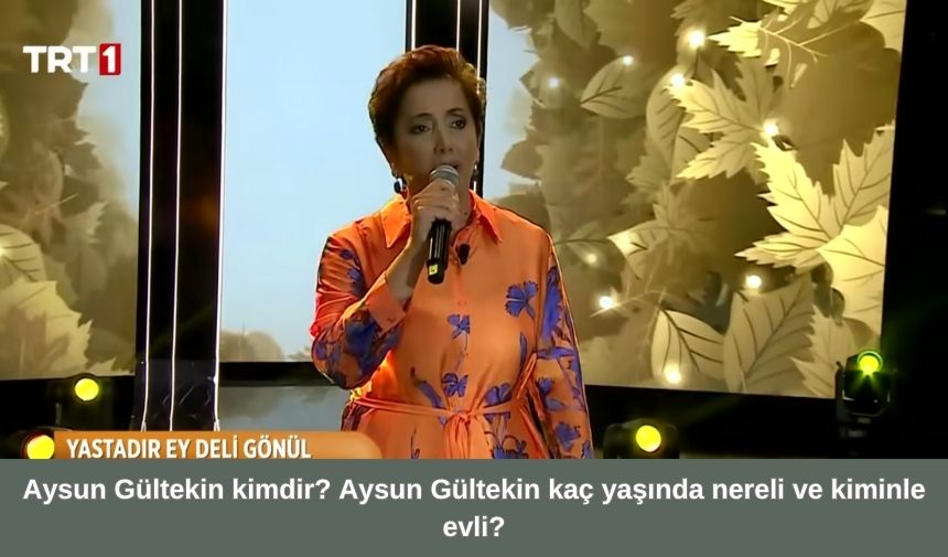 Türk Halk Müziği sanatçısı Aysun Gültekin yıllar geçmesine rağmen sergilediği