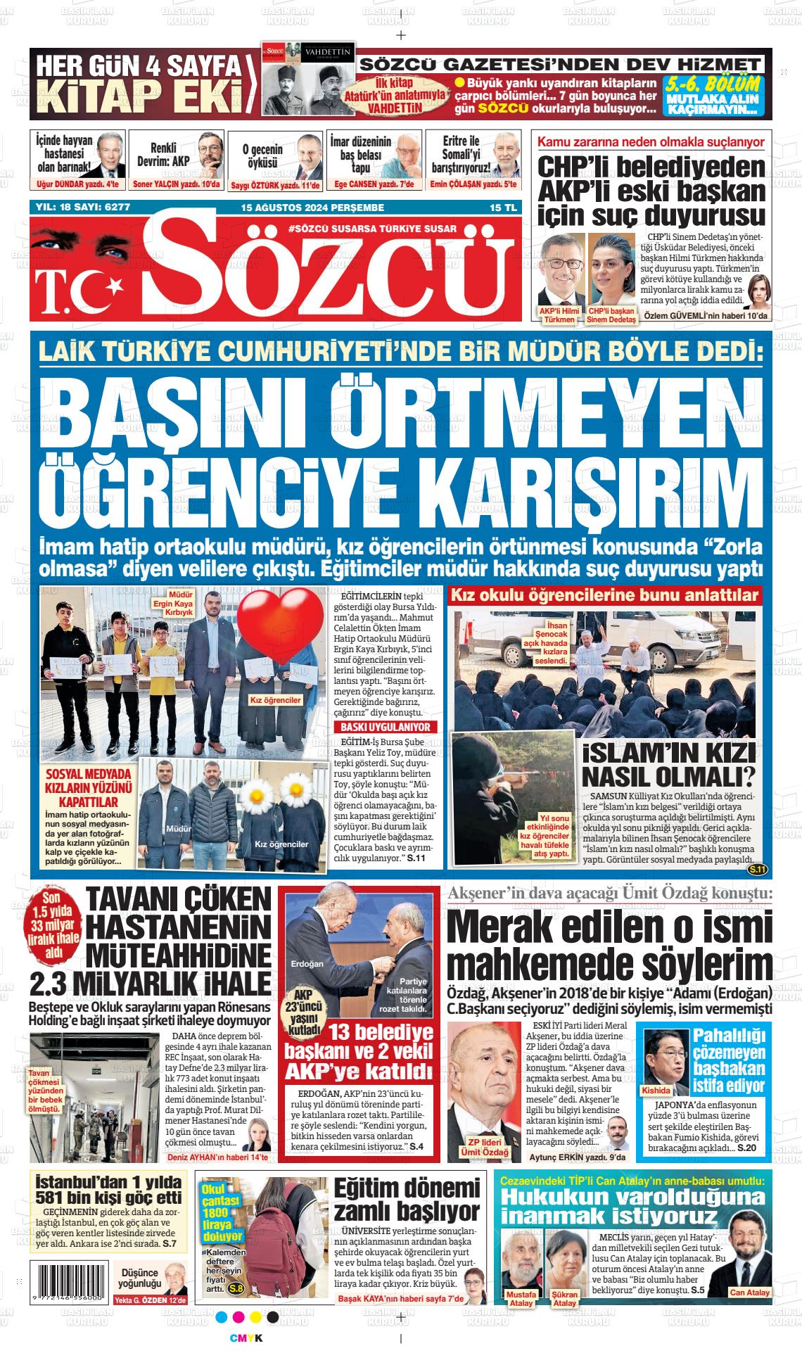 szc 15 agustos 2024 tarihli gazetesi B
